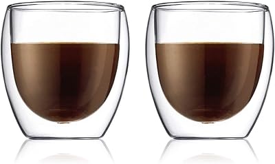 Verre à double paroi bodum pavina, 0,25 litre, 2 pièces bd 4558 10