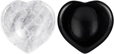 Nupuyai ensemble de pierres de souci en obsidienne et cristal de roche