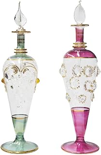 Pack de 2 huiles essentielles et parfums en verre pyrx égyptien fabriqués à
