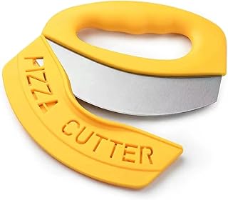 Coupe-pizza, trancheuse avec coupe-pizza en acier inoxydable de 4,5 pouces, étui de protection
