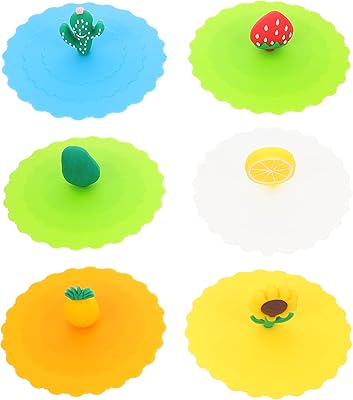 Couvercles de tasse elibis 6 pièces, couvercles de tasse en silicone, couvercles de tasse design de fruits pour boissons, eau, café, boissons, thé. Shopping en ligne au Sénégal ? Pensez Diaytar !