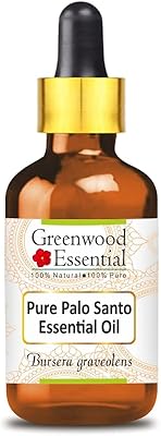 Huile essentielle de greenwood essential pure palo santo (burcera griffolens) avec compte-gouttes