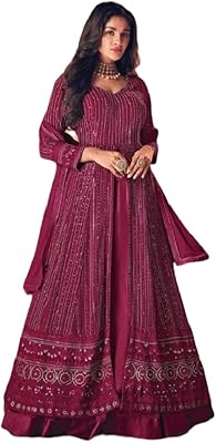 Shopnstyle prêt-à-porter pour femme style georgette lehenga brodé indien pakistanais