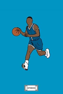 Cahier muggsy bogues dribbling hornets : papier ligné universitaire, couverture finition mate, agenda