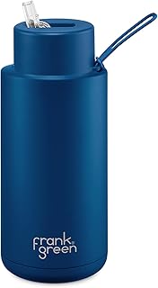 Bouteille en céramique réutilisable frank greene avec bouchon en paille 34 oz