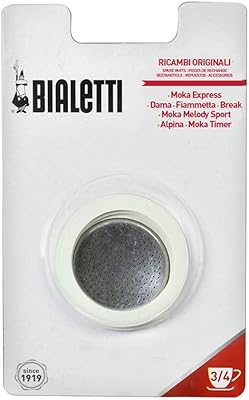 Bialetti 6600 jeu de 3 joints et filtre de remplacement pour moka 3