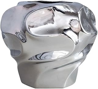 Arwang vase, décoration de la maison placage doré argent abstrait vase en céramique