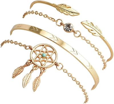 Bracelet élégant multicouche en cristal plaqué or shining diva pour femmes et filles