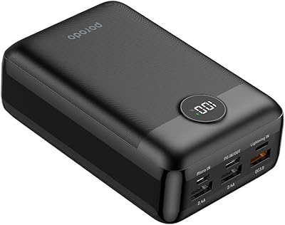 Banque d'alimentation super compacte porodo 20w pd & qc3.0 3000mah charge rapide
