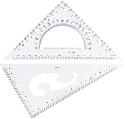 Ensemble de règles triangulaires utoolmart outil mathématique de géométrie ensemble carrées d'outils dessin