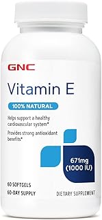 Gnc vitamine e 100% naturelle 1000 ui - 60 gélules