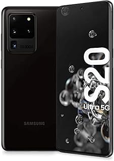 Samsung s20 ultra 5g débloqué en usine sm-g988u1 noir cosmique 12 go