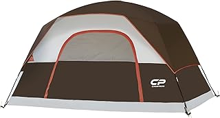 Tente de camping campos pour 6/8 personnes, tente dôme familiale imperméable et coupe-vent