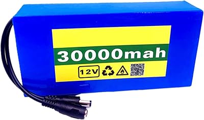 Batterie lithium-ion lg xeu 12v 30000mah, batterie haute puissance dc 12,6v 30ah