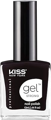 Vernis à ongles gel kiss strong knpc033, trou noir, 13 ml