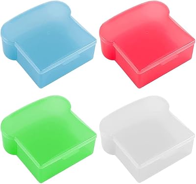 Récipients à sandwich ellipis 4 pièces support de stockage des aliments en forme