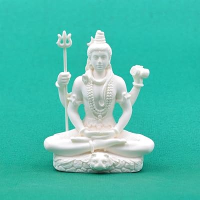Statue artisanale vatika shiva murti shiva murti, sculpture de tableau de bord
