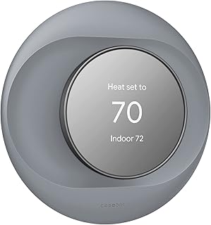 Couvercle de plaque murale case bot compatible avec google nest thermostat 2020, kit de bord de thermostat nest pratique, facile à installer, matériau en polycarbonate durable, support au design élégant (gris). Diaytar Sénégal : Qualité garantie, prix imbattables, livraison rapide
