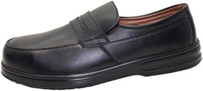Chaussures de sécurité royal apex en cuir noir pour hommes, chaussures en maille
