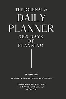 Le journal et agenda quotidien 365 jours de planification pour hommes, femmes