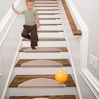 Tapis d'escalier qingbei rug rena, protecteurs d'escalier intérieurs antidérapants, taille 24" x 8"