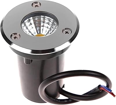Lumière souterraine à led emboîtable venice 3 w lumière en verre