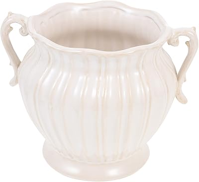 Yardoy vase de décoration de table en céramique blanche bureau pichet français