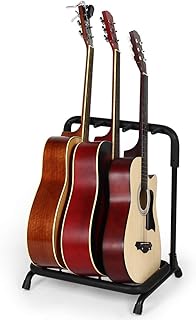 Support de guitare multi-guitare portable pliable à 3 supports pour décoration d'affichage