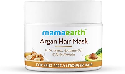 Masque capillaire à l'huile d'argan mamaearth pour des cheveux plus forts