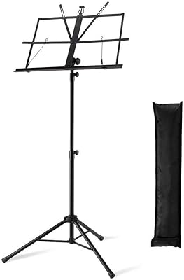 Pupitre pliable mike music portable professionnel pupitre réglable avec sac de transport