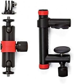 Pince joby action avec bras de montage et base gopro, noir/rouge - jb01291-bww