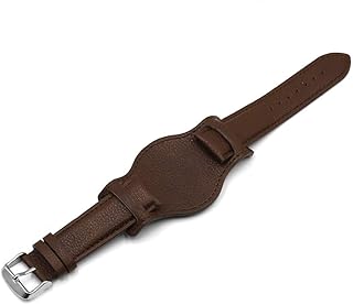 18mm 20mm 22mm bracelet de montre vintage en cuir véritable avec tapis