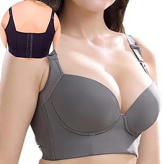 Soutien-gorge fin en velours huvo profond tendance grande taille pour femme