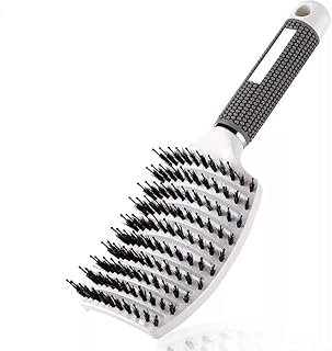 Brosse démêlante scarlett gloss pour lisser et lisser les cheveux avec des poils en nylon et une buse incurvée pour un coiffage professionnel et lisse (blanc). Transformez votre façon de consommer avec Diaytar Sénégal