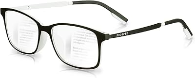 Lunettes prospek unisexes à verres transparents bloquant la lumière bleue