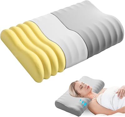 Oreiller cervical en mousse à mémoire de forme oreiller de couchage orthopédique incurvé