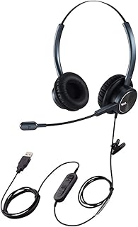 Casque d'ordinateur usb avec dictée nuance dragon skype avec microphone antibruit pour ordinateur