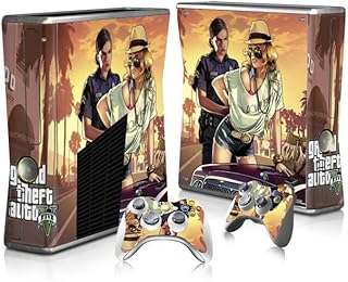 Aesmart - grands theft autos gta skin sticker decal cover pour xboxs 360