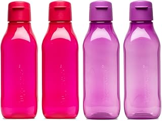 Ensemble de bouteilles d'eau en plastique tupperware aquasafe 1 litre