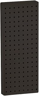 Azar displays plaque murale simple face en panneau perforé 770820-blk noir massif paquet