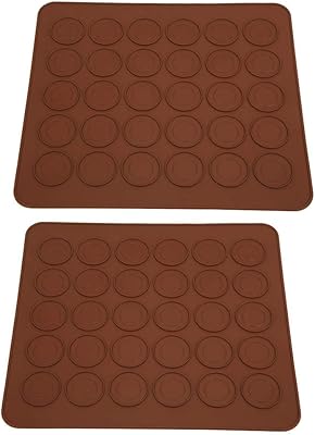 Tapis en silicone pour macarons 2 pièces 30 trous tapis de cuisson