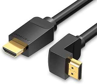 Câble version hdmi 2.0 4k uhd 3d, conception coudée 60 hz, connecteurs plaqués