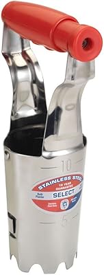 Speer & jackson 3060el select pot de fleurs en acier inoxydable, argent, 24