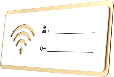 Healifty panneau de mot de passe wifi décoration murale art internet pour maison