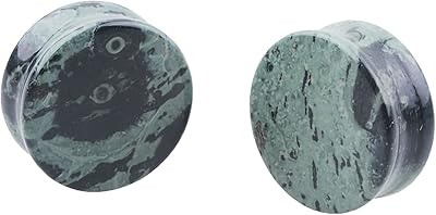 2 pièces de bouchons d'oreille en opale de calibre ensemble de bijoux