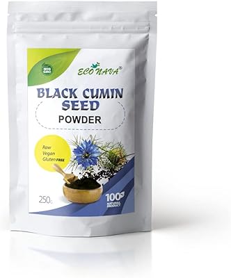Poudre de graines de cumin noir 250g | marque eco nava haute protéine.