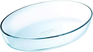Plaque à rôtir ovale en verre pyrex 346b000, 35x24 cm