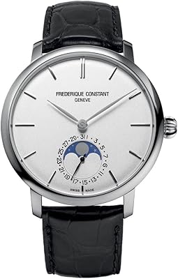 Montre pour homme frederick constant fc-705s4s6 blanc cadran blanc bracelet