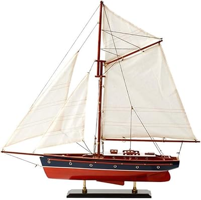 Décoration de modèle de voilier maison de bateau à voile en bois