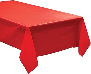 Qq outlet 3 pièces nappe rectangulaire en plastique 54" x 108", nappe